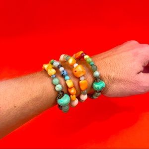 Colorful Wrap Rock Bracelet
